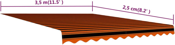 Tidyard Markisenbespannung Sonnenschutz Markisenstoff Markise Balkon Sonnenmarkise Canvas Markisentu