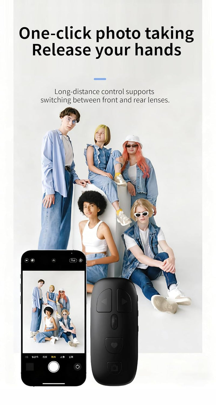 Fernbedienung Scrolling,Bluetooth5.3 Page Turner für Tik Tok,Phone i-Pad, Kabellose Finger-Scroller-