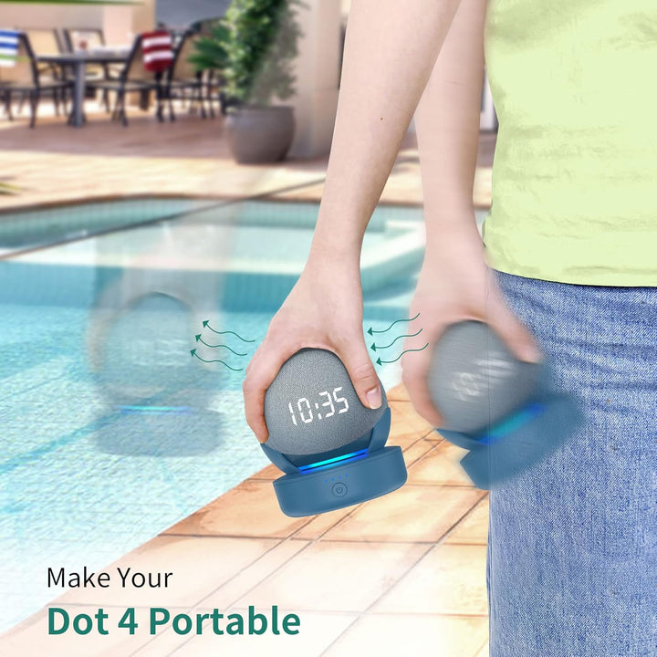 PlusAcc Akku für Dot 4.& 5. Generation - 10000 mAh Tragbare Ladestation Batterie Zubehör Kabellos Ak