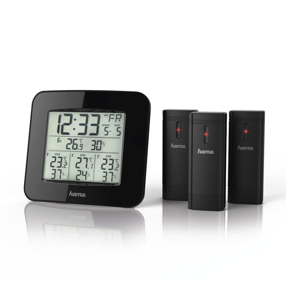 Hama EWS-Trio Noir Batterie