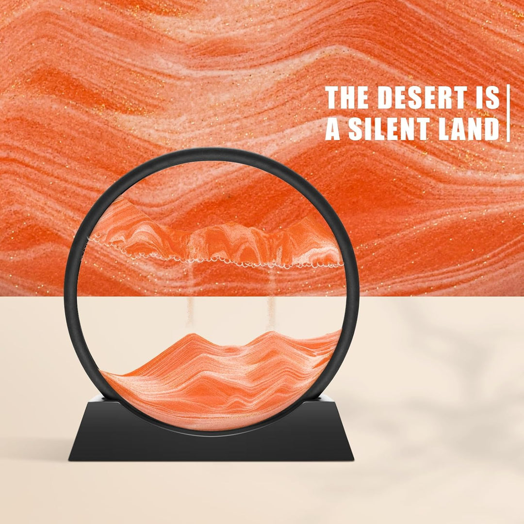 Wai Danie Sandbilder zum Drehen 3D Sandscape - die Sandkunst in Tiefsee Fliessende Sandmalerei Sandb