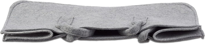 3er Set Filzkörbe, faltbar, flexibel, 27 Liter, Filz, Aufbewahrungskorb, HxBxT: 25 x 25 x 50 cm, sch