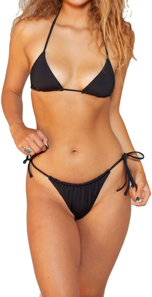 Hurley Damen W Drawstring Mod Bikini BTM Bikini Bottoms XS Newprint Or Black/Wht, XS Newprint Or Bla