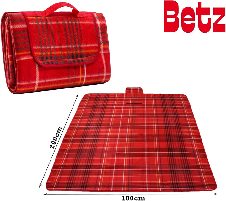 Betz Picknickdecke XXL Reisedecke Stranddecke Campingdecke Isomatte Outdoor wasserdicht Grösse 180x2
