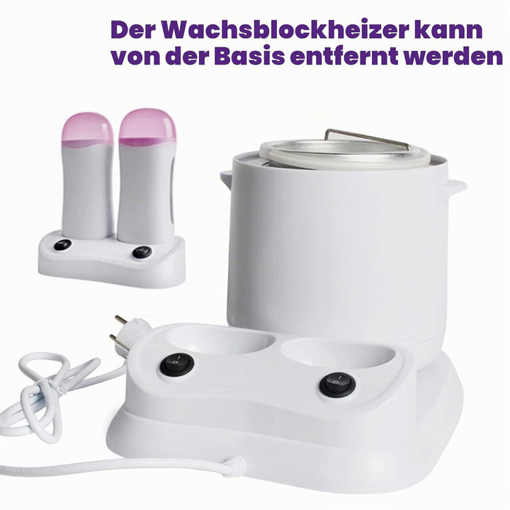 3 in 1 Wachswärmer, 800ml temperature control Haarentfernung Wachsheizung, Professionelles Wachserhi