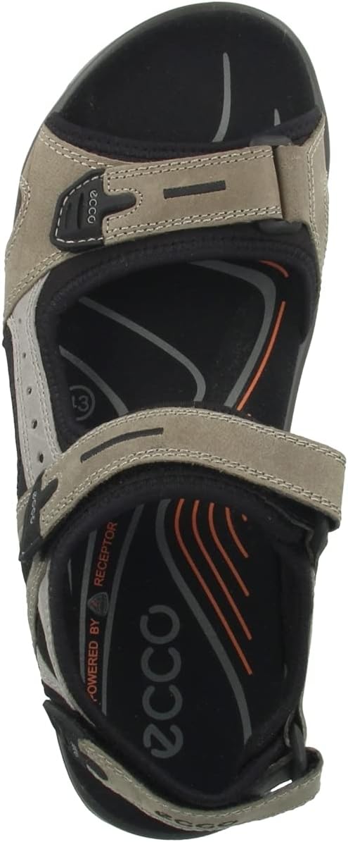 ECCO Herren Yucatan Sandal 41 EU Vetiver Wild Dove, 41 EU Vetiver Wild Dove