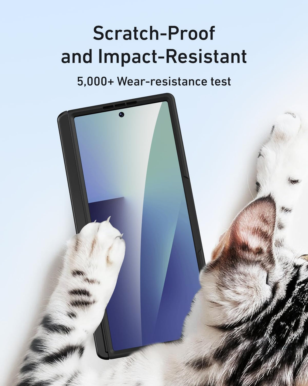 Miimall Magnetisch Hülle Kompatibel mit Samsung Galaxy Z Fold 7 Hülle mit S-Pen &Stifthalter, [Anti-