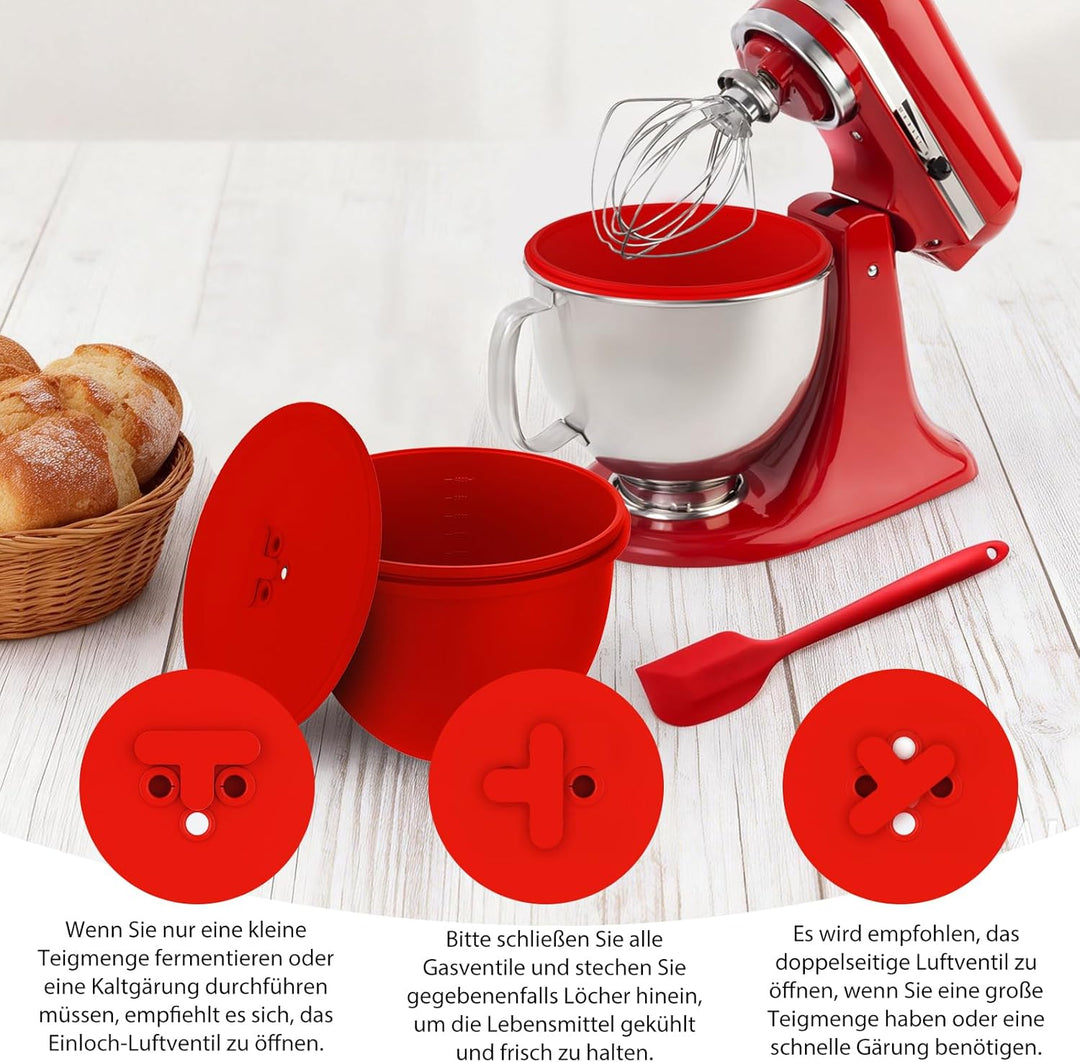 Silikon Einsätze für KitchenAid 4.8L (5 Qt) Standmixer,1 PCS Silikoneinsatz für Kitchenaid mit Decke