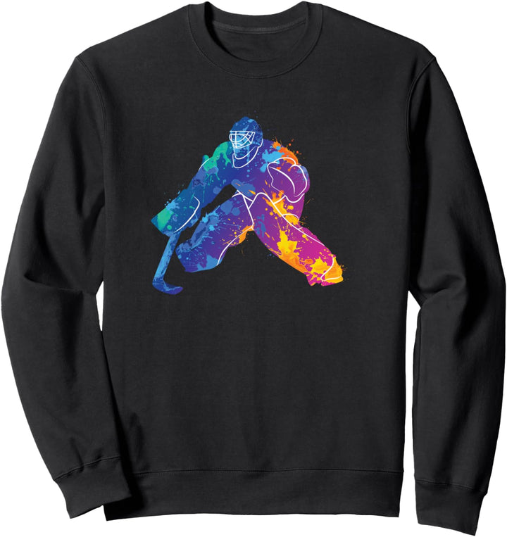 Eishockeyspieler Hockey Goalie Netmind Torwart Eishockey Sweatshirt