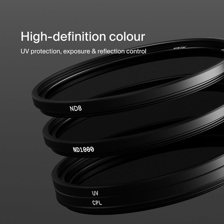 Urth 95 mm UV, Polfilter (CPL), ND8, ND1000 Filter Kit (Plus+) 95mm Reinschrauben, 95mm Reinschraube