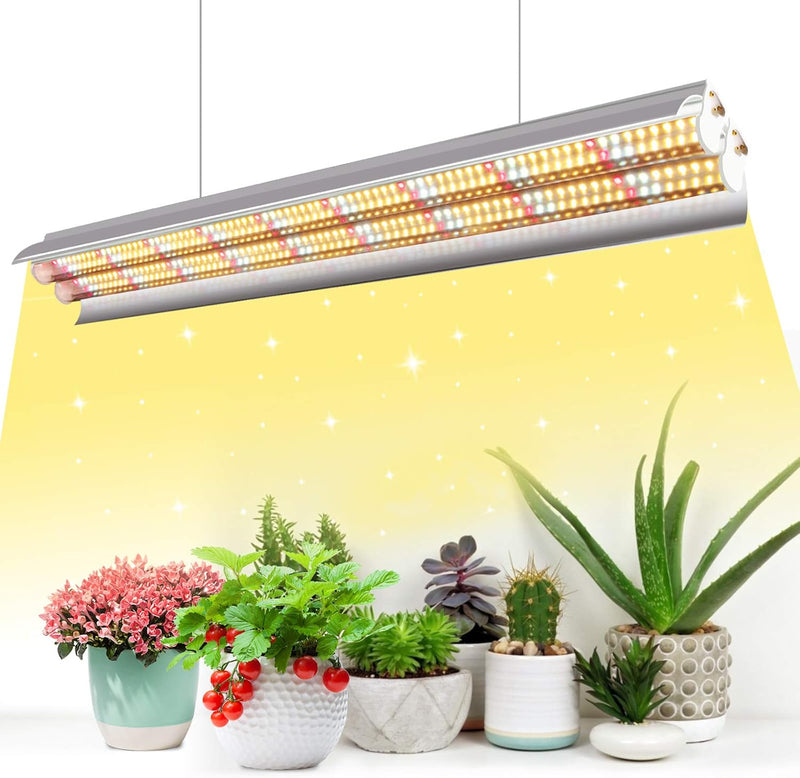 Niello T5 162LEDs Pflanzenlampe, Full Spectrum 60cm LED Grow Lampe for Indoor Anbau, 660 nm / 3000K/