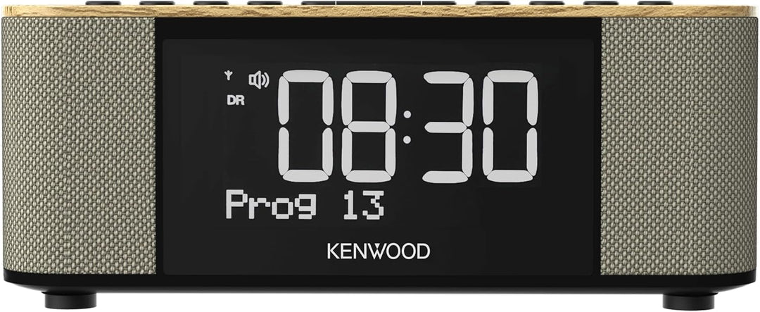 Kenwood CR-ST40DAB-M - Stereo Radiowecker mit 3 Weckzeiten, DAB+, UKW, Bluetooth, USB, Ladefunktion,