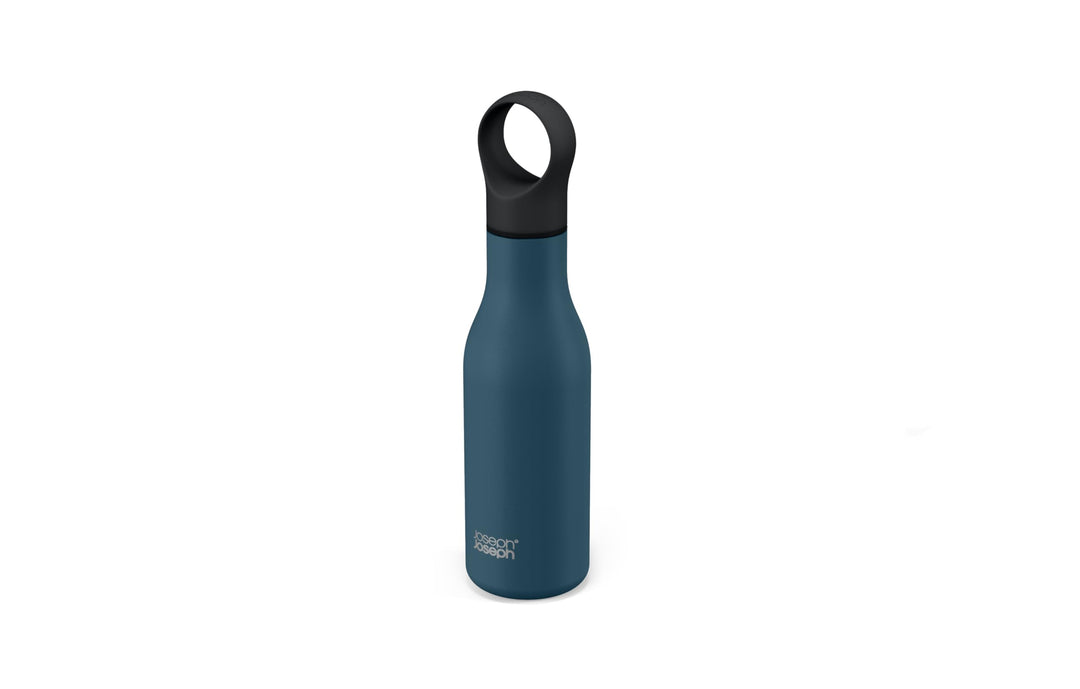 Joseph Joseph Loop - Vakuumisolierte auslaufsichere Thermo-Trinkflasche 500 ml, doppelwandig, für He