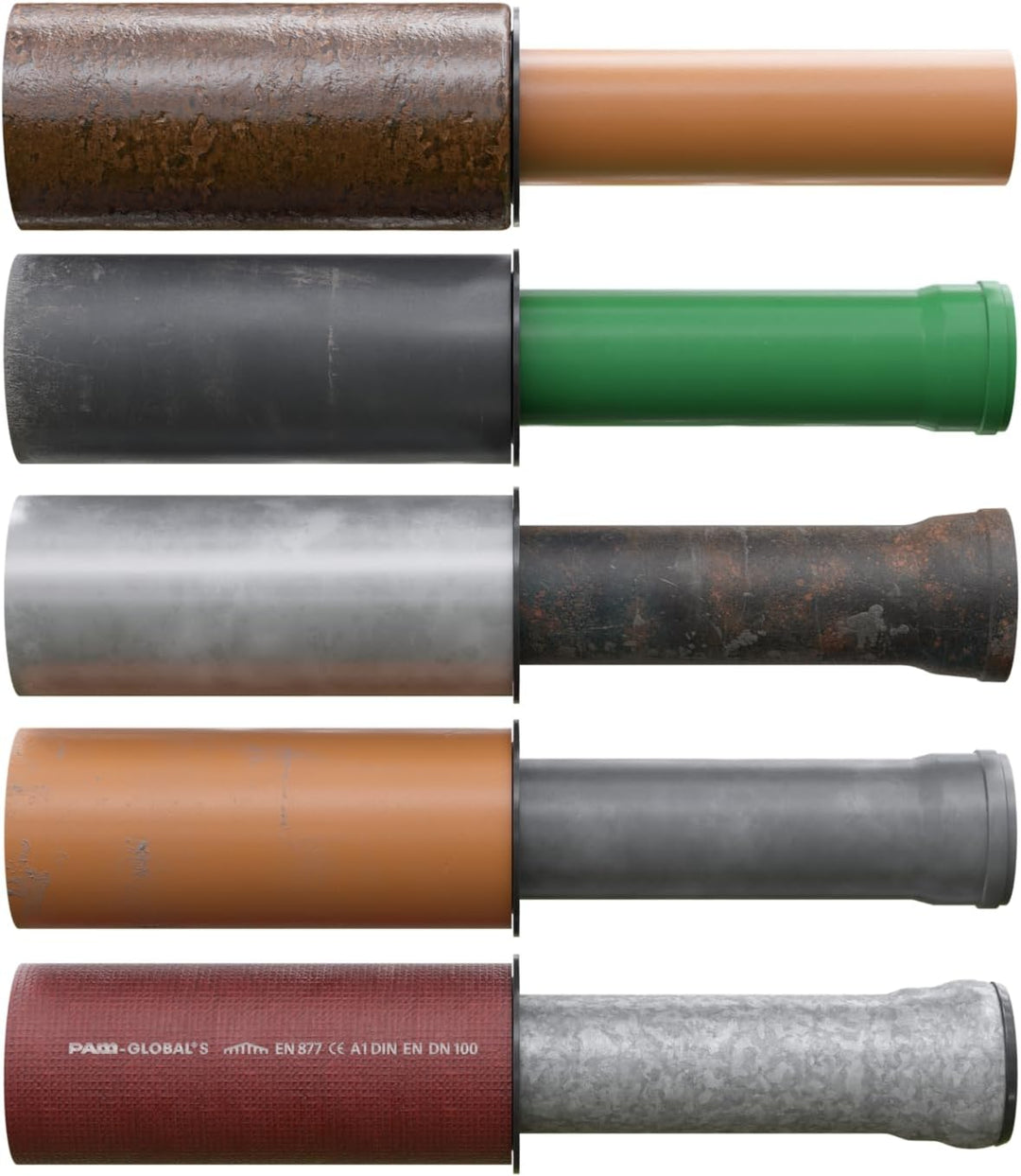 Crassus Gummiadapter CGA, TPE, 1 Stück, 150 mm auf 110 mm, CRA10006, 150 mm auf 110 mm