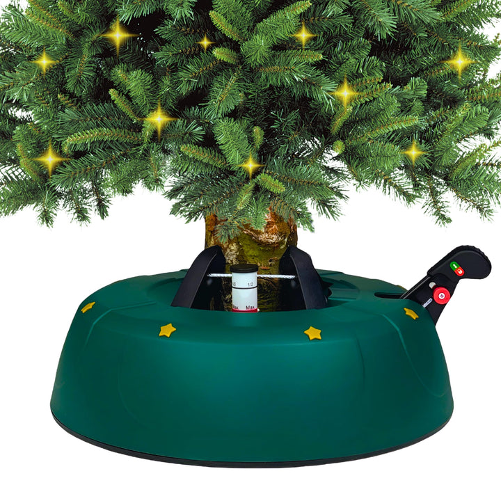 Stabiler Christbaumständer für Baumhöhe bis 3m, mit Fusspedal und Einseiltechnik, inkl. 3L Wassertan