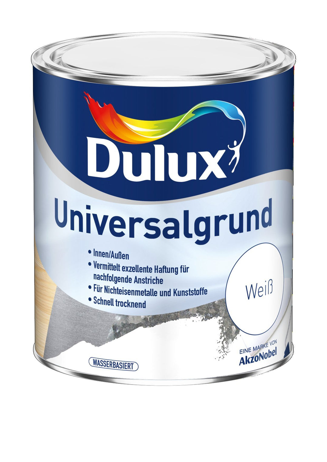 AKZO NOBEL (DIY DULUX) Universalgrund wasserbasiert 2,500 L, weiss, 5194801