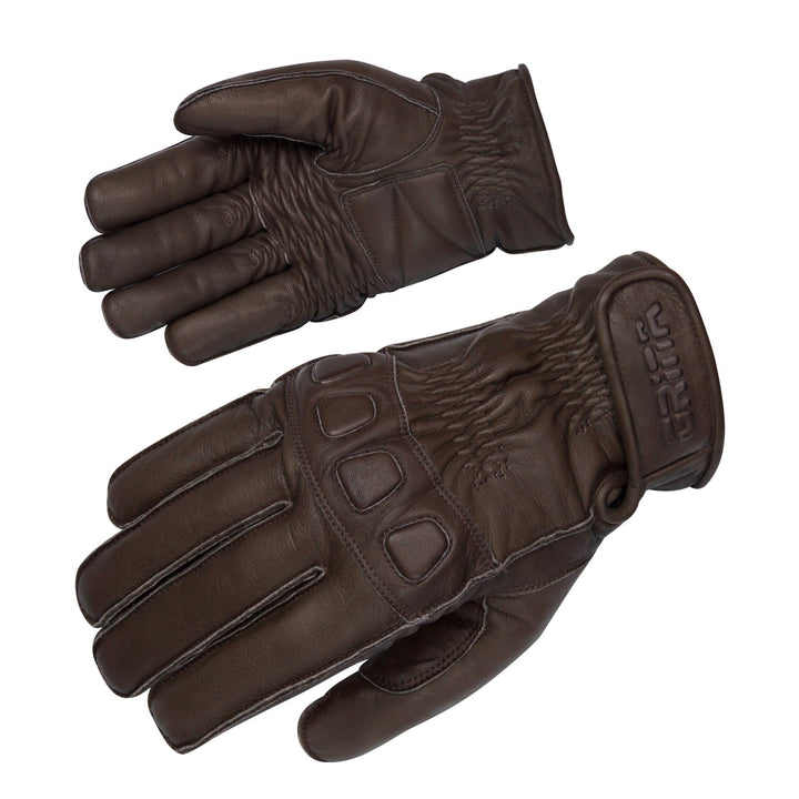 ORINA Cooper Gefütterte Lederhandschuhe, Dunkelbraun, Grösse S/ 7
