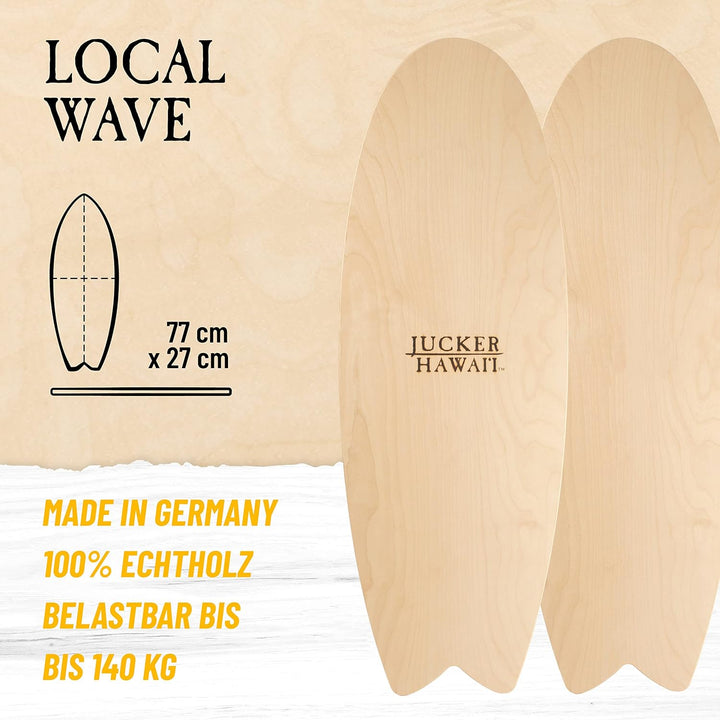 JUCKER HAWAII Balance Boards – Profi-Balanceboards seit 2007 – Made in Germany aus 11 Schichten Birk