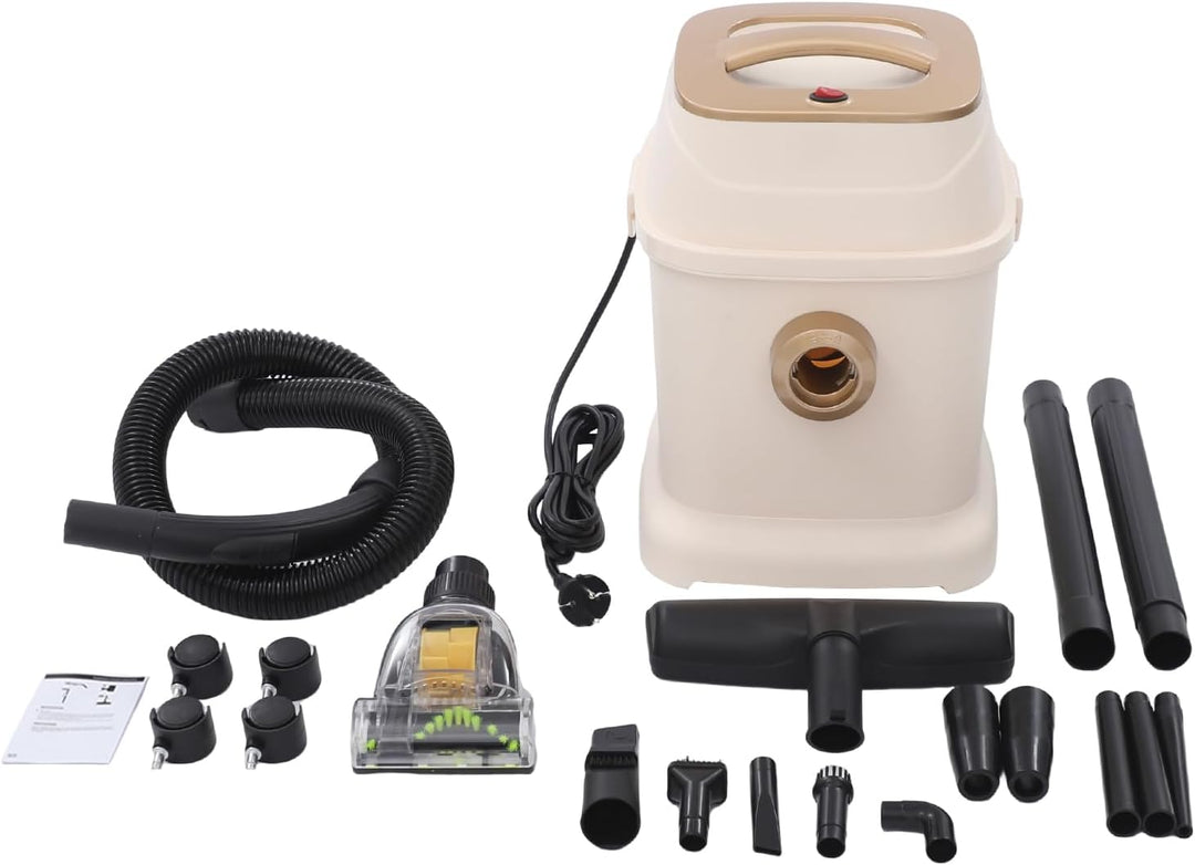 Staubsauger mit Beutel, 1000W 220V Vacuum Cleaner Edelstahl Nass-/Trockensauger, Fassungsvermögen 18