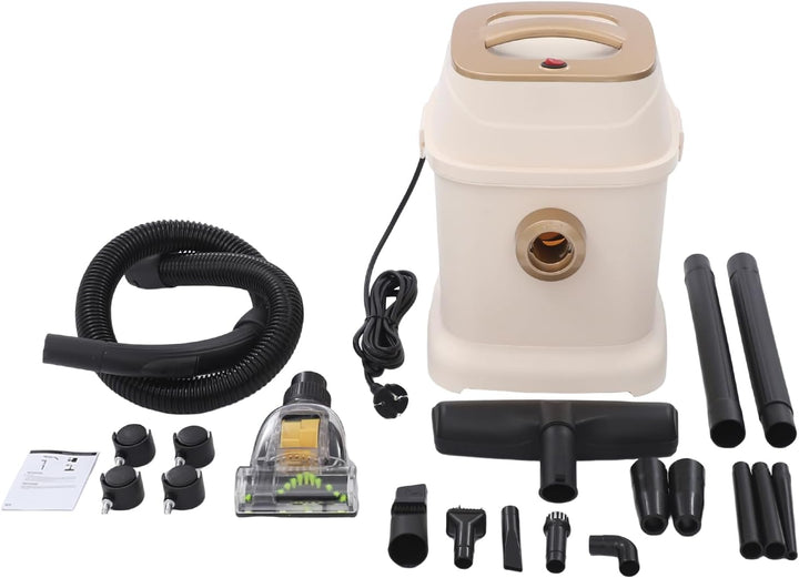 Staubsauger mit Beutel, 1000W 220V Vacuum Cleaner Edelstahl Nass-/Trockensauger, Fassungsvermögen 18