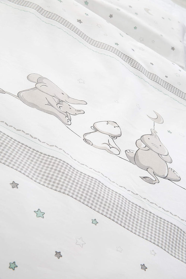 roba Kinderbettwäsche 100 x 135 cm Sternenzauber - Bettwäsche Set für Mädchen & Jungen - Decken & Ki