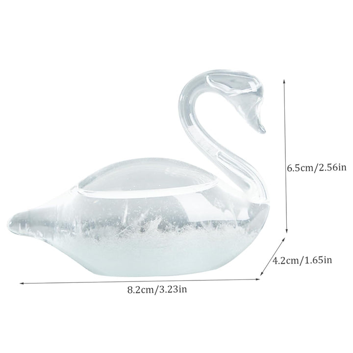 Storm Glass Weather Forecaster, Storm Glass Wear Predictor, elegante Swan Weather dekorative Kristal