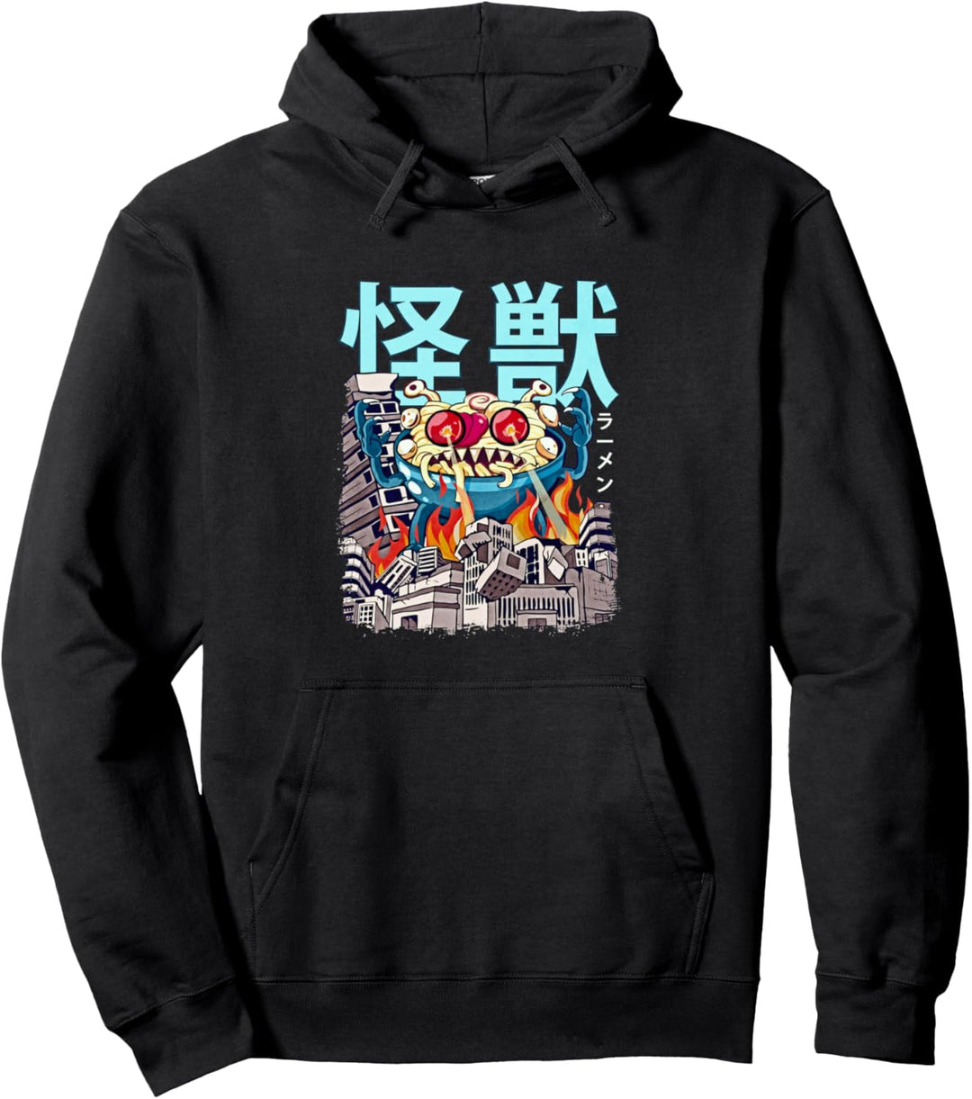 Kaiju Ramen Japanische Anime Monster Nudeln Pullover Hoodie