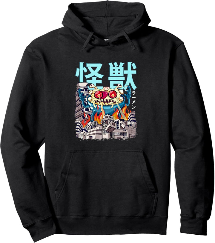 Kaiju Ramen Japanische Anime Monster Nudeln Pullover Hoodie
