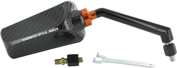 Spiegel Stage6 F1 rechts M8 Carbon-look glanz