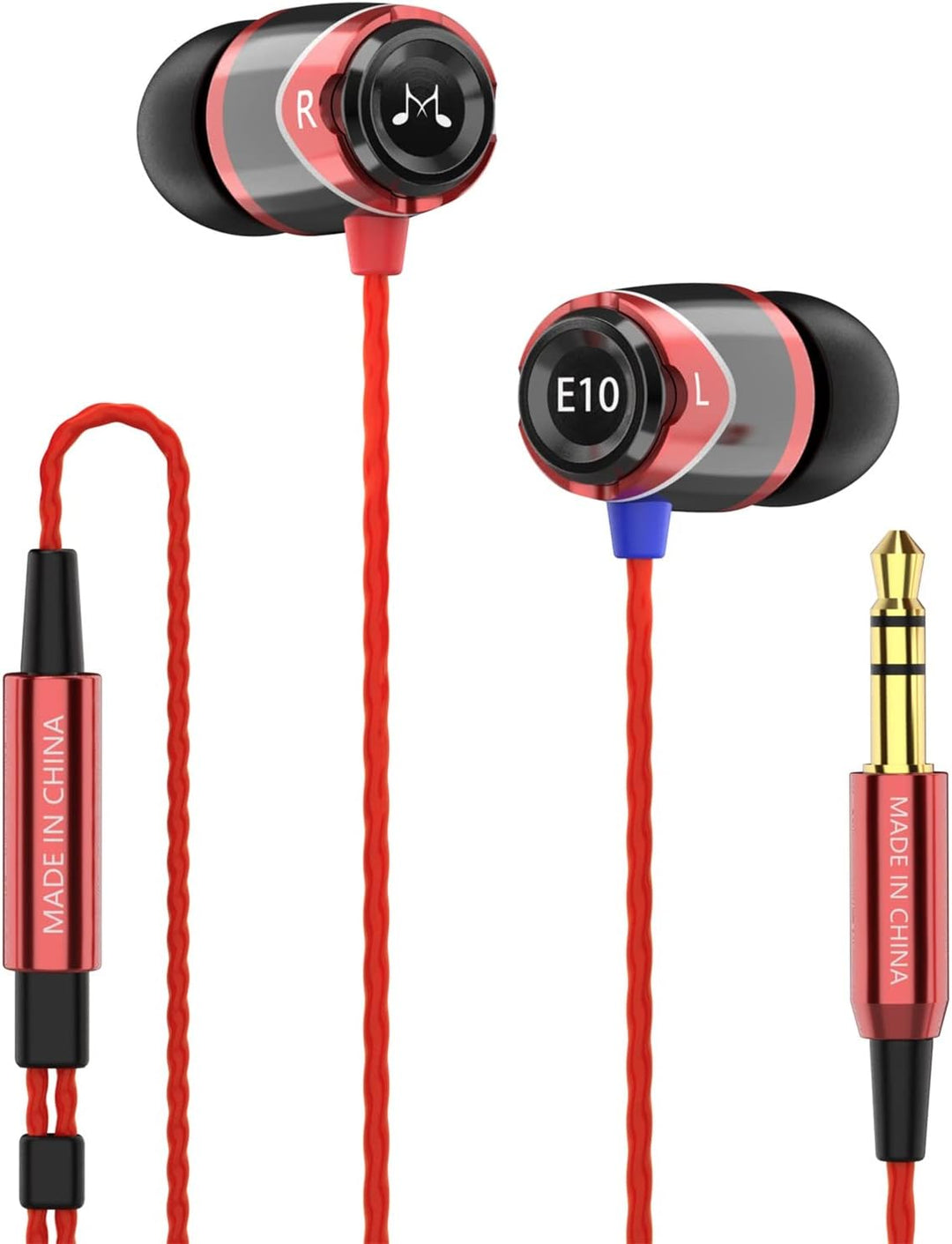 SoundMAGIC E10 Kabelgebundene Kopfhörer ohne Mikrofon, HiFi-Stereo-Ohrhörer, geräuschisolierende In-