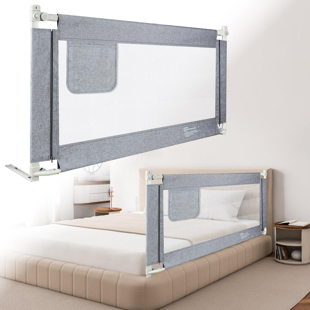 Bettgitter Rausfallschutz Rausfallschutz Kinderbett für Baby Bett &amp; Elternbett mit absenkbarem Desig