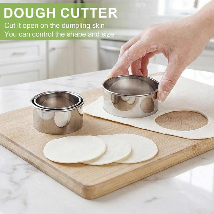 9 Stück Ravioli Former Edelstahl Dumpling Maker Set Teigtaschenformer mit Ravioli Ausstecher Maultas