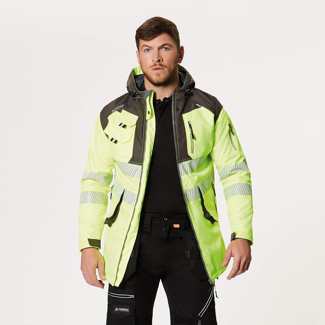Regatta TRA340SM9PQ Tactical Hi-Vis Parka Jacke, Grösse S, Gelb/Grau gelb / grau S, gelb / grau S