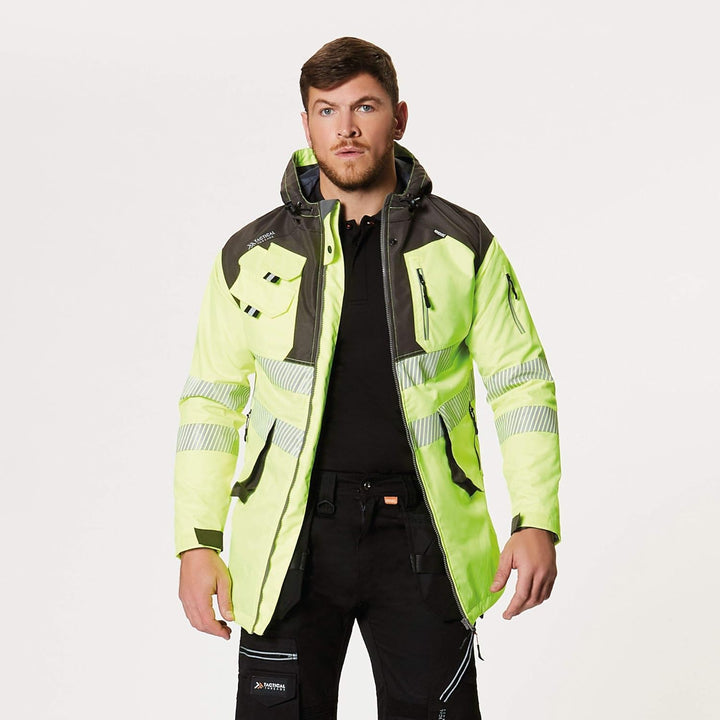 Regatta TRA340SM9PQ Tactical Hi-Vis Parka Jacke, Grösse S, Gelb/Grau gelb / grau S, gelb / grau S