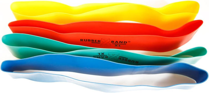 FTM Dittmann® Rubberband XL in Grün (mittel), inkl Übungsflyer, für Muskelaufbau, Krafttraining und