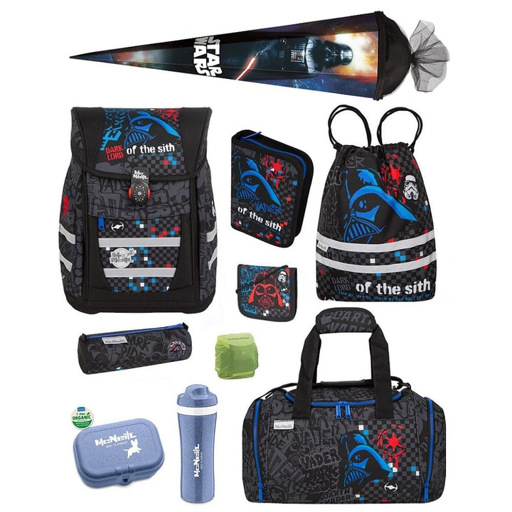 Familando - McNeill Teneris Schulranzen Set - 10-teilig mit Schultüte - Star Wars Darth Vader - Ergo