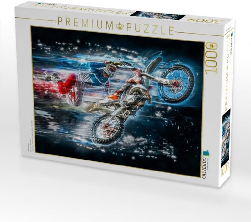 CALVENDO Puzzle Motocross 1000 Teile Lege-Grösse 64 x 48 cm Foto-Puzzle Bild von Peter Roder, 1000 T