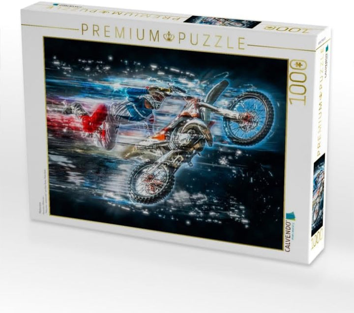 CALVENDO Puzzle Motocross 1000 Teile Lege-Grösse 64 x 48 cm Foto-Puzzle Bild von Peter Roder, 1000 T