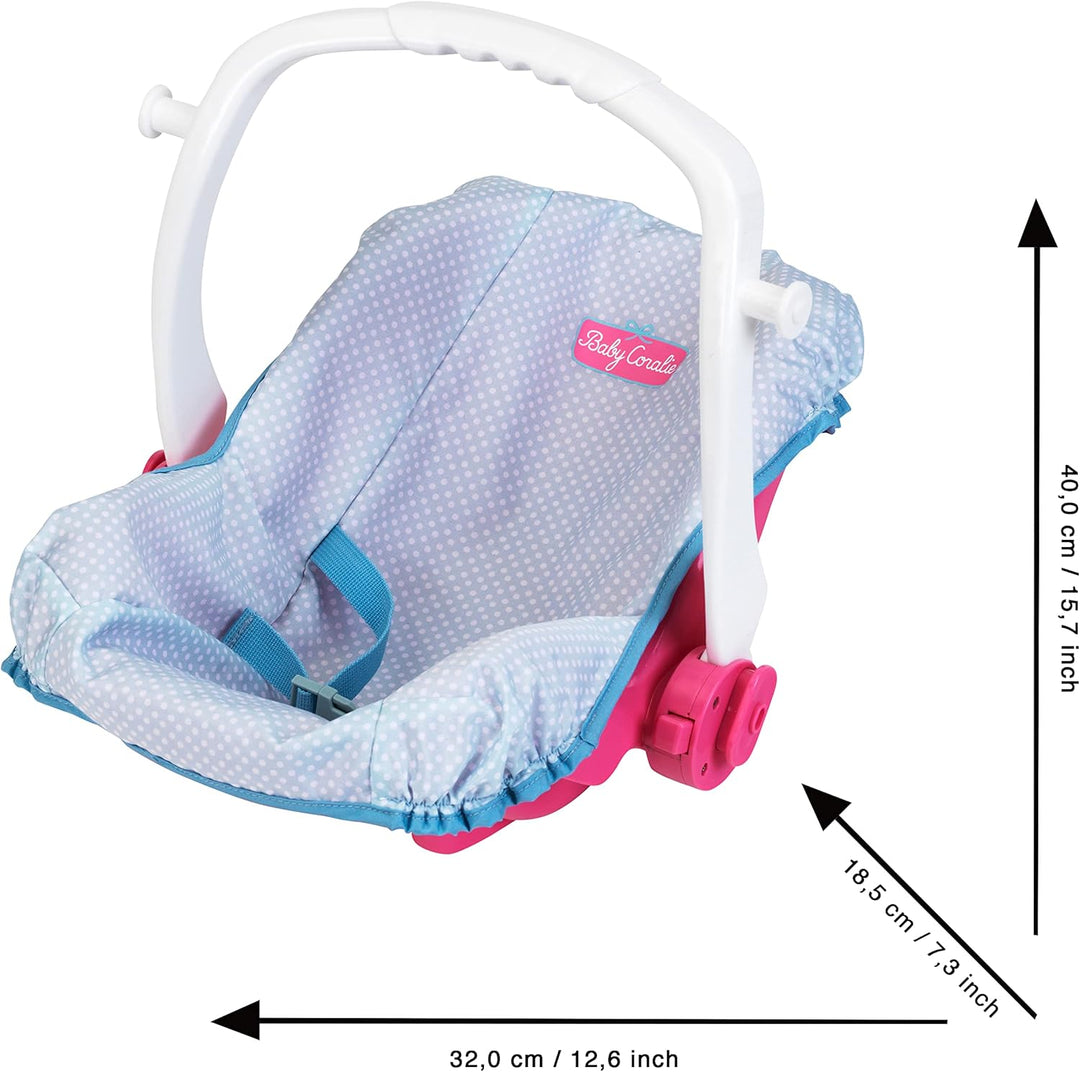 Theo Klein 1684 - Princess Coralie doll Carry cot, Babypuppe