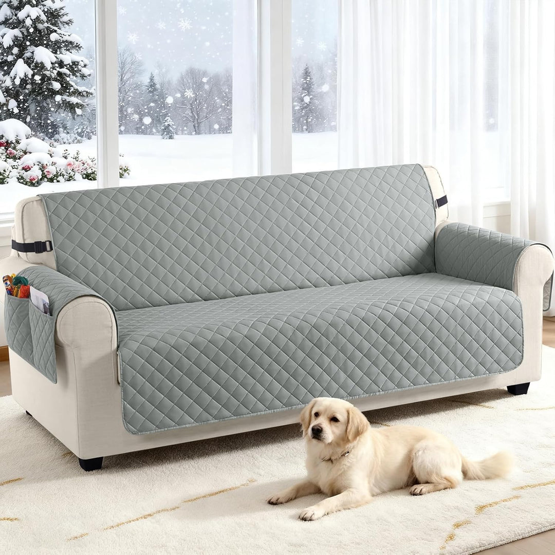 TAOCOCO Sofa Überzug, Sofabezug Wasserdicht Mit Gummiband，Wohnzimmer Anti-Rutsch Gepolsterter Sofasc