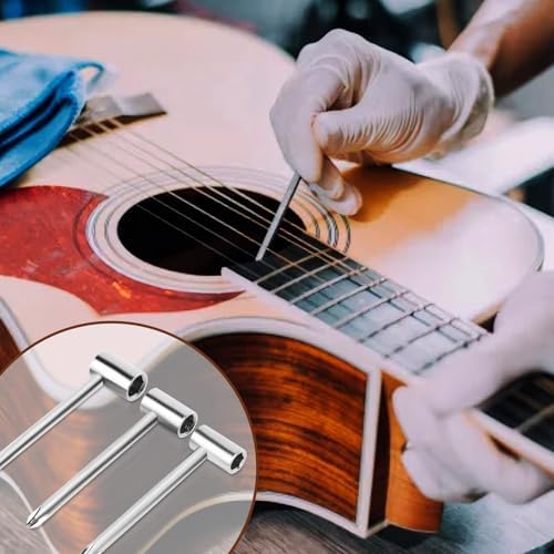 Gitarren-Halsstabschlüssel, 3 Stück, 7 Mm/8 Mm/6,35 Mm, Einstellwerkzeug für Gitarrenhals Zur Wartun