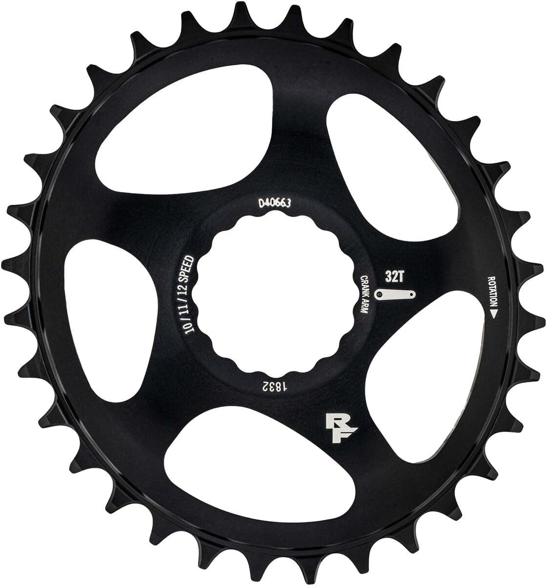 Direct Mount Oval Kettenblatt – 30 Zähne – Schwarz