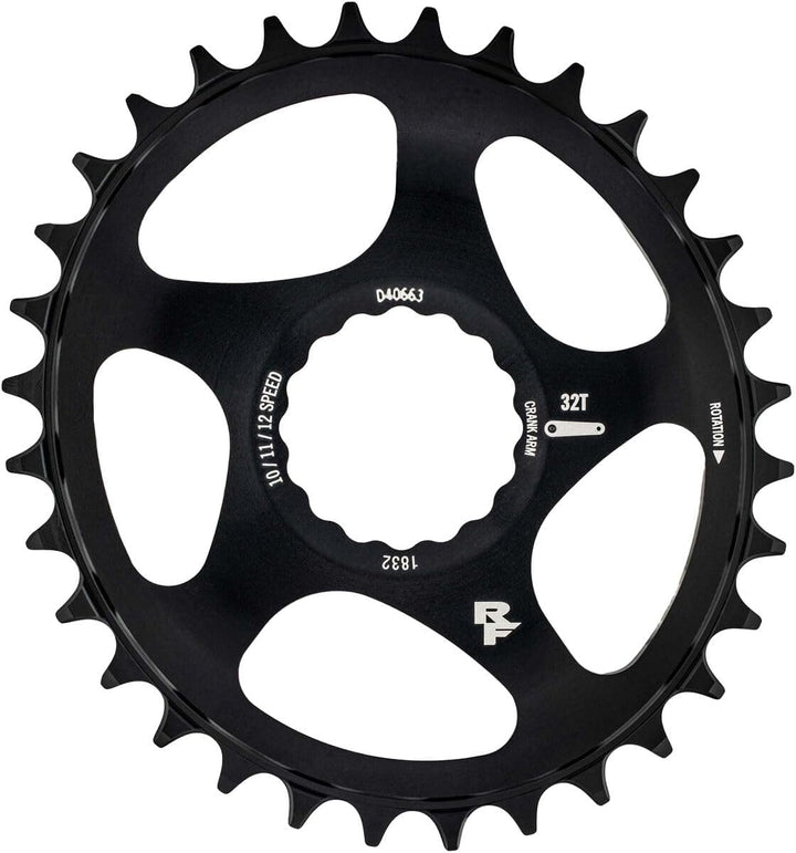 Direct Mount Oval Kettenblatt – 30 Zähne – Schwarz