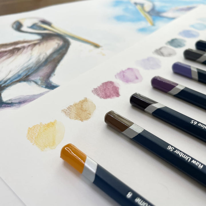 Derwent Aquarellstifte, Zeichnen & Malen, 36er-Set, Ideal zum Vermischen & Schichten, Professionelle