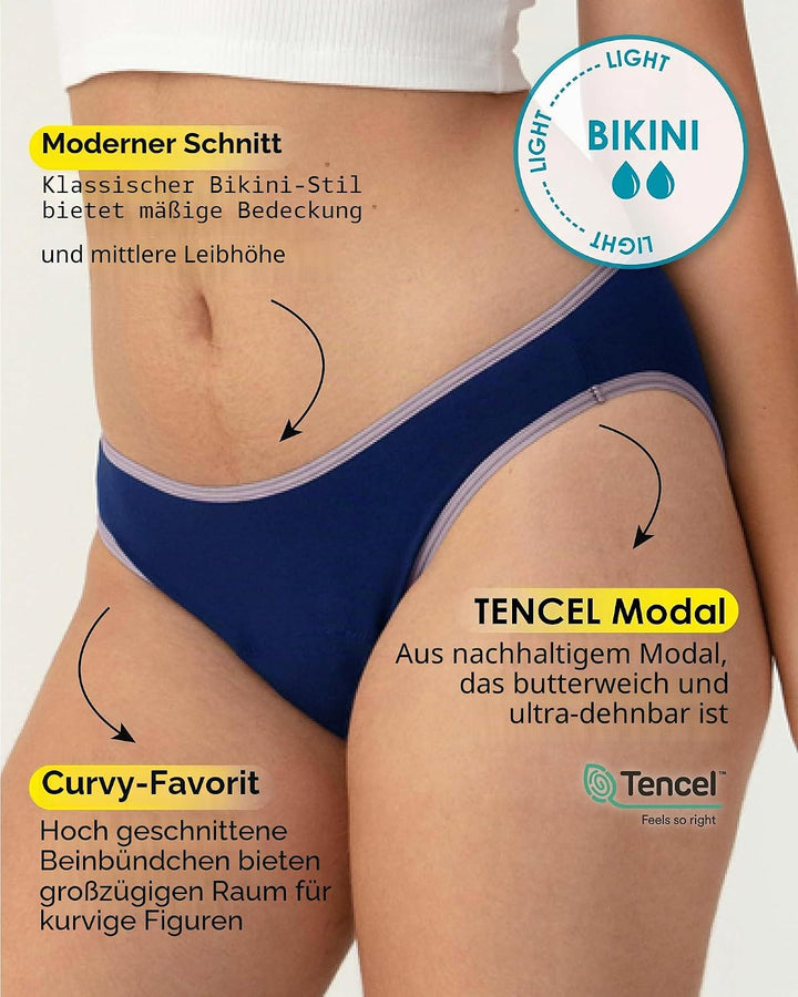 Neione Periodenunterschwäsche Menstruation Unterhosen Perioden Unterwäsche Damen Brazilian Slip 4XL