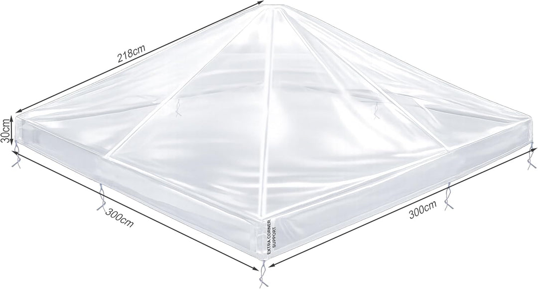 QUICK STAR Pavillon Schutzhaube 3x3m Wasserdicht