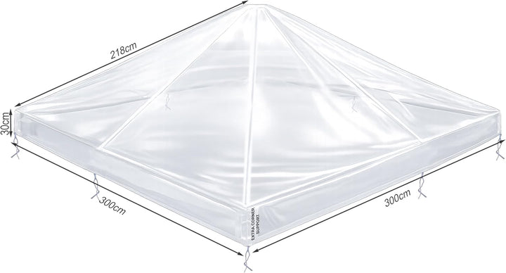 QUICK STAR Pavillon Schutzhaube 3x3m Wasserdicht