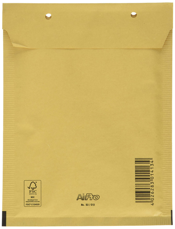 AirPro Luftpolstertasche Grösse B13 (225x170x5mm) haftklebend braun 80g FSC 100 Stück braun B13 (150
