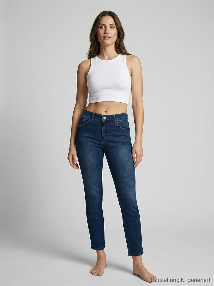 BRAX Feel Good Hose im Skinny Fit Damen Röhrenjeans Slim Fit 36 23 - Dunkelblau, 36 23 - Dunkelblau
