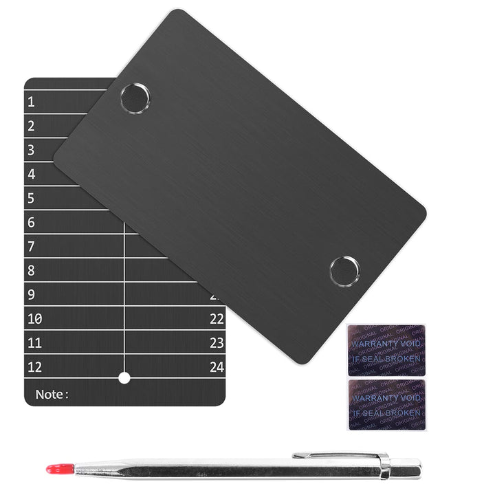 Crypto Seed Storage, Bitcoin Wallet, Cold Wallet Backup - BIP39 12 oder 24 Wörter Recovery Phrase Ba